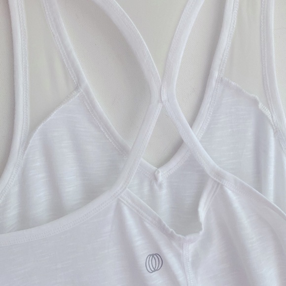 Balance CoverUp Collection White Racerback Tank, Size S - Picture 6 of 6